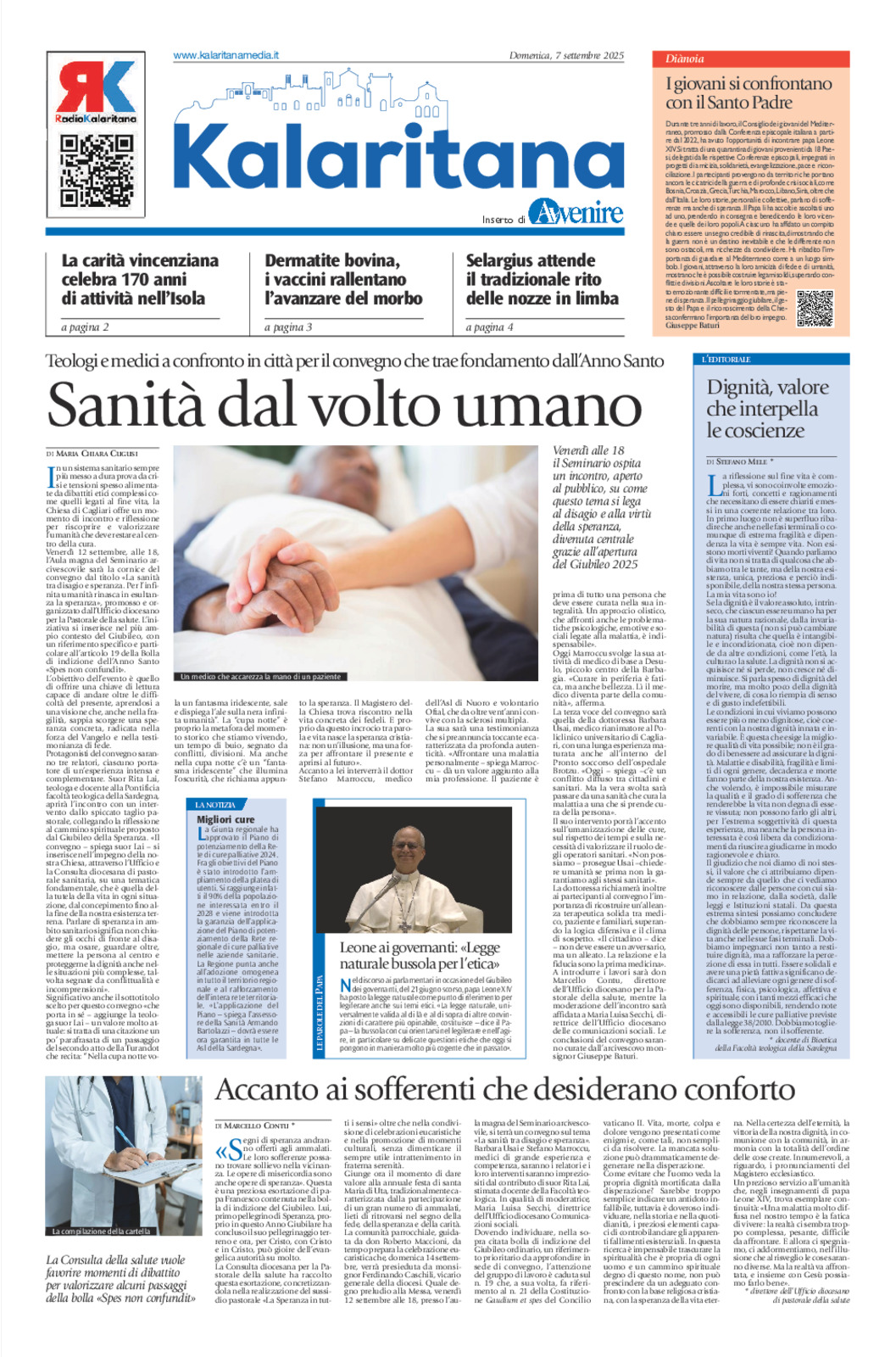 Kalaritana Avvenire di domenica 07 settembre 2025