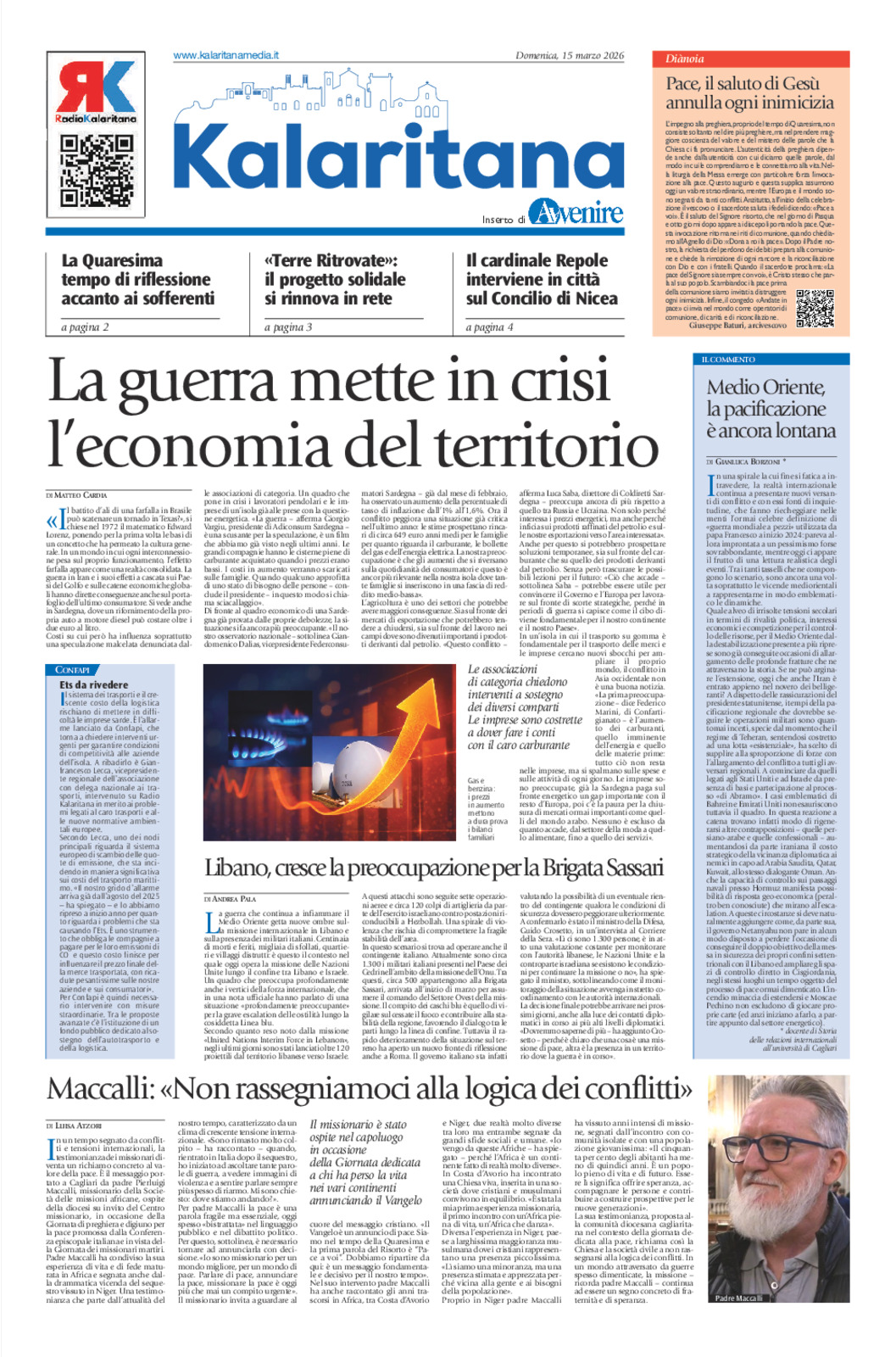 Kalaritana del 15/03/2026